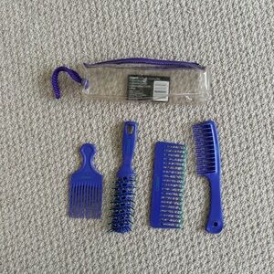 CONAIR 4 PIece Styling Kit in Clear Case Purple in Clear Case NEW- Vintage